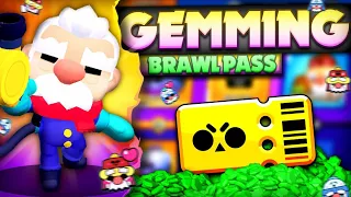 Gemming THE ENTIRE Brawl Pass! - UNLOCKING Gale, Merchant Gale Skin & Gale Pins! - May Update!