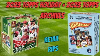 Retail Rips: 2023 Topps Holiday + 2023 Topps Archives!  400 Sub Giveaway Continued