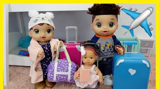 Baby Alive doll Abby Packing for Vacation ✈️