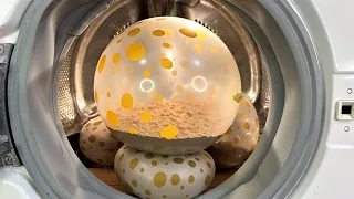 Experiment - Sand Balloons- in a Washing Machine