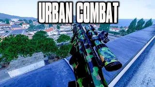 Urban combat in the streets of Kavala