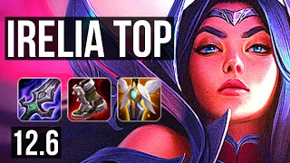 IRELIA vs TRYNDA (TOP) | 10 solo kills, 600+ games, 12/2/1, Godlike | EUW Master | 12.6