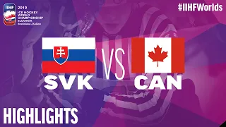 Slovakia vs. Canada - Game Highlights - #IIHFWorlds 2019