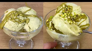 Pistachio ice cream: ready with just 3 ingredients!