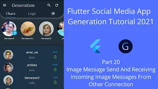 Flutter Social Media Chat App Tutorial | Part 20 | Image Message Send and Receive #chatapp