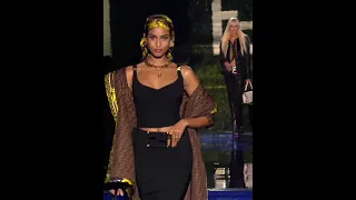 Imaan hammam|Versace ×fendi|#shorts #fashion #runway #versace #fendi #viral
