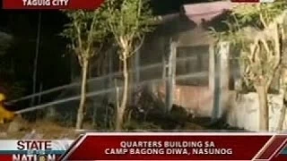 SONA: Quarters building sa Camp Bagong Diwa, nasusunog