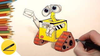 The ROBOT WALL-E | How to Draw Robot Wall-E step by step - drawing lessons