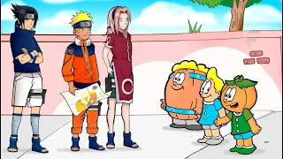 Que Jutsu é esse? Barril, Rafa e Cabeção encontrando Naruto, Sakura e Sasuke