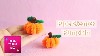 DIY Easy Pipe Cleaner Miniature Pumpkin | Pipe Cleaner Craft | Halloween Craft
