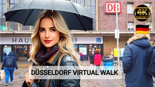 Düsseldorf Odyssey: A 4K Virtual Long Walk Through the City, GERMANY