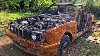 50 years old BMW car restoration - very old rusty | Restore and rebuilding 1970s BMW cars #2