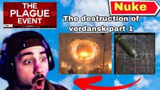 The destruction of verdansk part 1 warzone streamers reaction (nuke event)