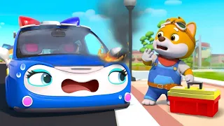 Police Car's Little Helper | Fire Truck, Police Car | + More Kids Cartoons | BabyBus - Cars World