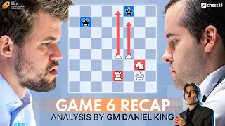 Carlsen vs Nepomniachtchi Game 6 | World Chess Championship 2021 | Recap