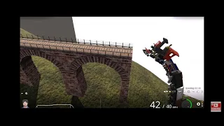 WEIRD JUMP SCARED! - IMPOSSIBLE BRIDGE TRACKS! - TANGY CASEY JR - TRAINZ RAILROAD SIMULATOR