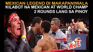 MEXICAN LEGEND GULAT! KINAKATAKUTAN AT UNIFIED WORLD CHAMPION NG MEXICO 2 ROUNDS LANG SA PINOY