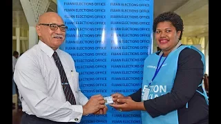 Fiji Elections Office conduct registration process at Government State House