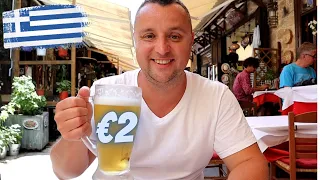 Exploring Rhodes Town on a budget and finding €2 BEER! 🇬🇷