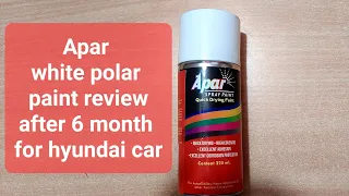 apar Spray Paint Polar White for Hyundai car review  #carspray #whitepaint  #carpainting #carpaint