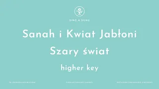 Sanah i Kwiat Jabłoni - Szary świat (Karaoke/Instrumental) Higher Key