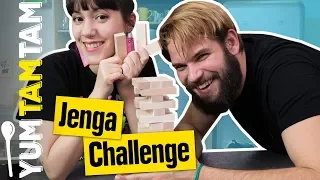 Hummus, Schokonüsse & Gnocchi?! 🤯 // JENGA CHALLENGE #4 // #yumtamtam