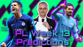 Premier League Week 13 Predictions