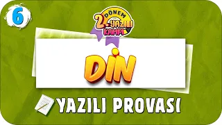 6.Sınıf Din 2.Dönem 2.Yazılıya Hazırlık | 2022 📝