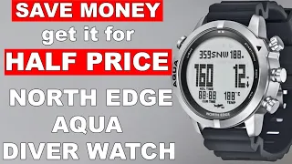Save HALF PRICE of the NORTH EDGE AQUA DIVER WATCH: REVIEW #watches #watchreviews #watchescollection