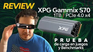 Review SSD M.2 NVMe XPG Gammix S70 1TB/ PCIe 4.0 x4 / DiskBench / FFXIV / CDM / FH4 / RDR2