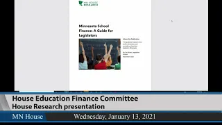 House Education Finance Committee 1/13/21