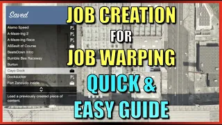 How I Create Jobs for Job Warping | Quick & Easy Guide