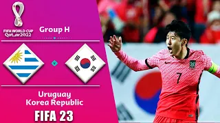 УРУГВАЙ - ПІВДЕННА КОРЕЯ. World Cup Qatar 2022 ГРУПА H. Uruguay vs Korea Republic. fifa 23