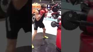 Hugh Jackman boxing training