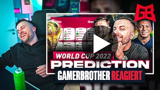 GamerBrother REAGIERT auf seine WM 2022 PROGNOSE.... 😬😬