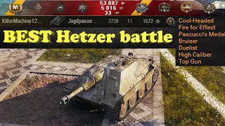 Jagdpanzer 38(t) Hetzer 🔝 BEST battle 3,7k DMG 11 KILLS Pascucci's Medal 🔝 World of Tanks ✔️