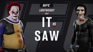 Clown It vs. Billy Saw (EA Sports UFC 2) - CPU vs. CPU - Crazy UFC 👊🤪