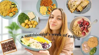 What I eat in a week as a nutritionist! French nutritionist full week of eating: vegetarian meals.