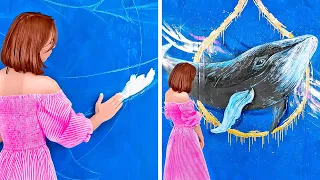 Incredible Wall Decoration || Try To Draw Your Own Masterpiece at Home