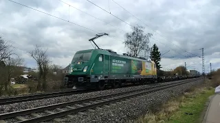 Trainspotting Highlights linksrheinisch 14+16.02.2024 Mülheim Kärlich Train Traffic at Rhine Valley