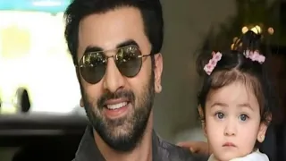 Ranveer kapoor with beautiful daughter Raha kapoor video viral 💓#ranveerrahavideo