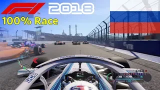 F1 2018 - 100% Race @ Sochi Autodrom, Russia in Sirotkin's Williams