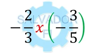 Fracciones con Paréntesis |Multiplicación de Fracciones Negativas| - Salvador FI