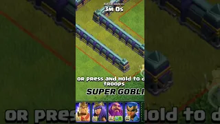 Goblin vs Super Goblin in troll base #trending #bestmoments #clashofclans #coc #funny #clash