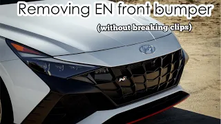 How to Remove a Hyundai Elantra N / Avante N Front Bumper