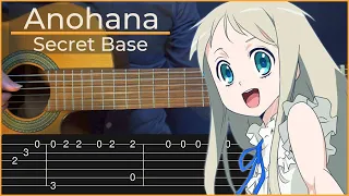 Anohana - Secret Base (Simple Guitar Tab)