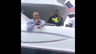 Zoey Dollaz Visits Chris Brown On His Yacht