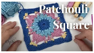 Crochet This New Granny Square // The Patchouli Square // Square Make And Create Series