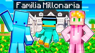 Adoptado por Familia de Millonarios en Minecraft!