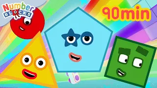 Numberblocks em Português | Desenhos Animados | 90 minutos de Matemática para Crianças